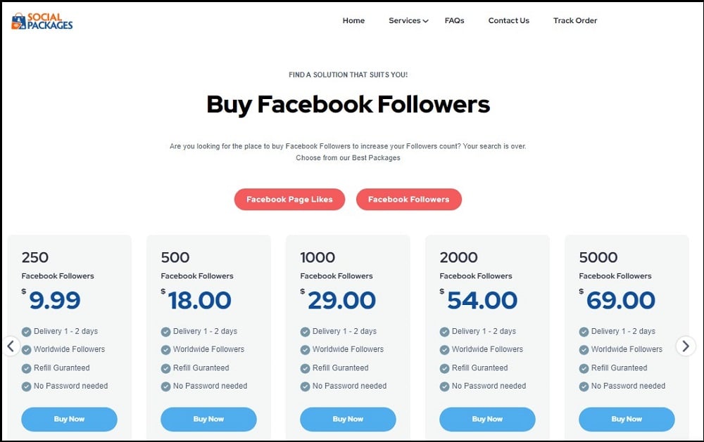 Buy Facebook Followers for SocialPackages