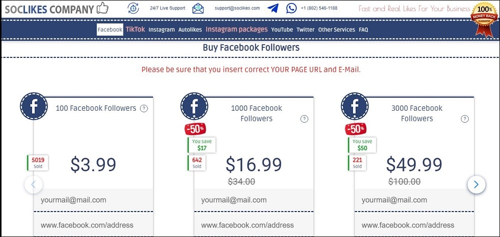 Buy Facebook Followers for Soclikes