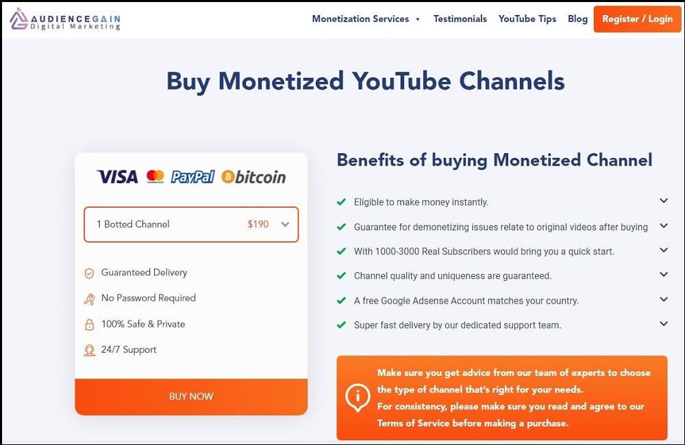 Buy Monetized You Tube Channels for Audience Gain