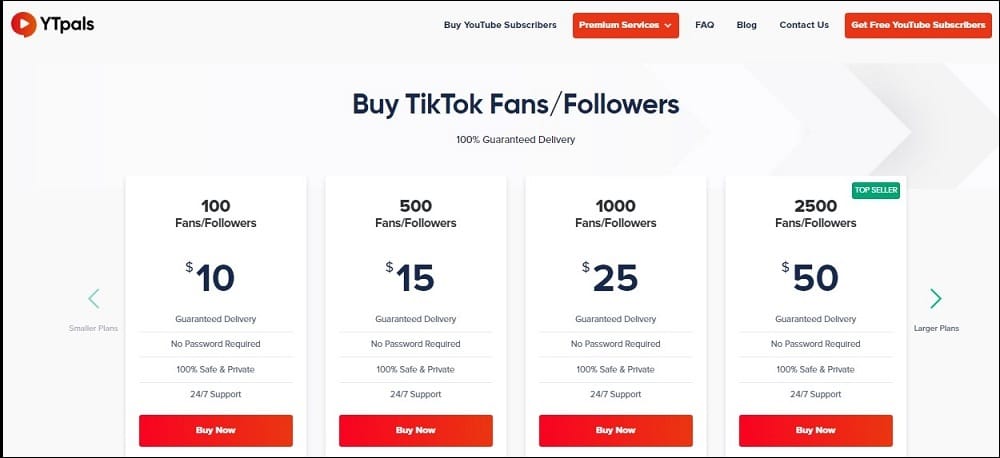 Buy Tik Tok Followers for YTPals