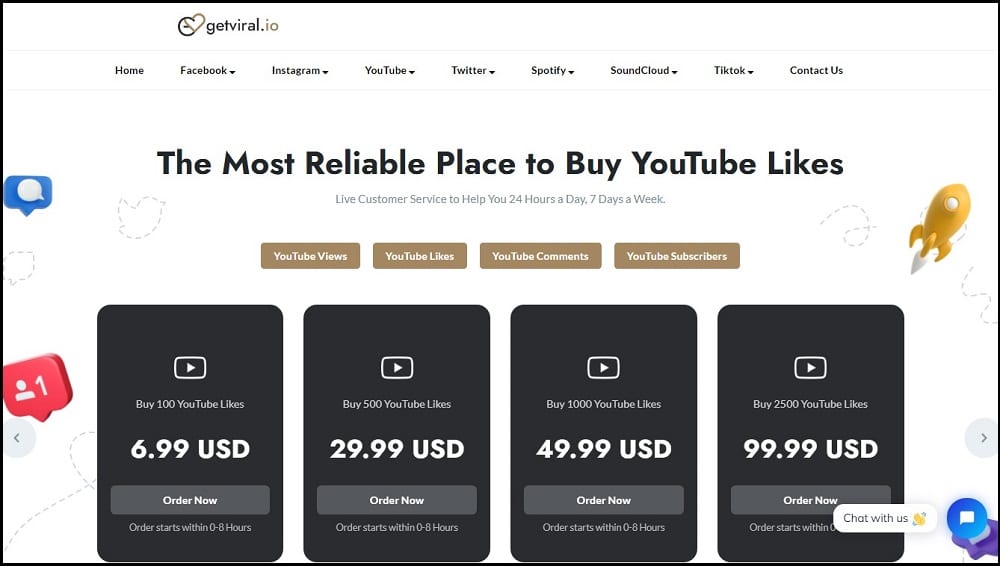 Buy YouTube Likes for GetViral