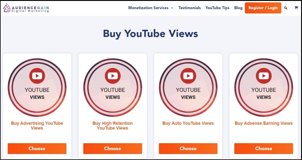 Buy YouTube Views for Audiencegain