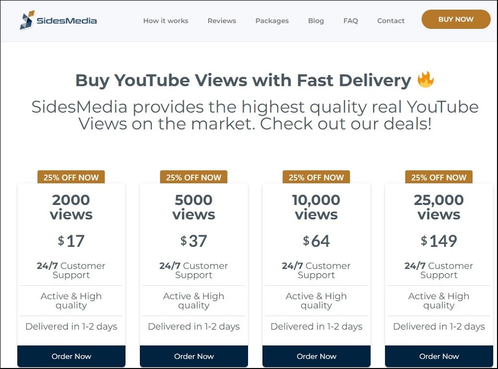 Buy YouTube Views for SidesMedia