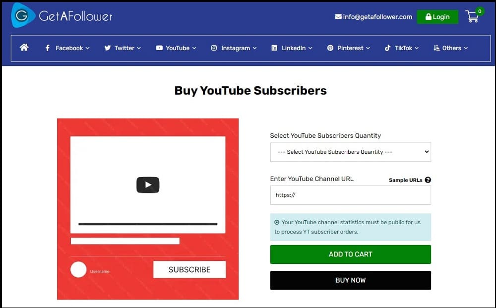 Buy Youtube Promotion for GetAFollower