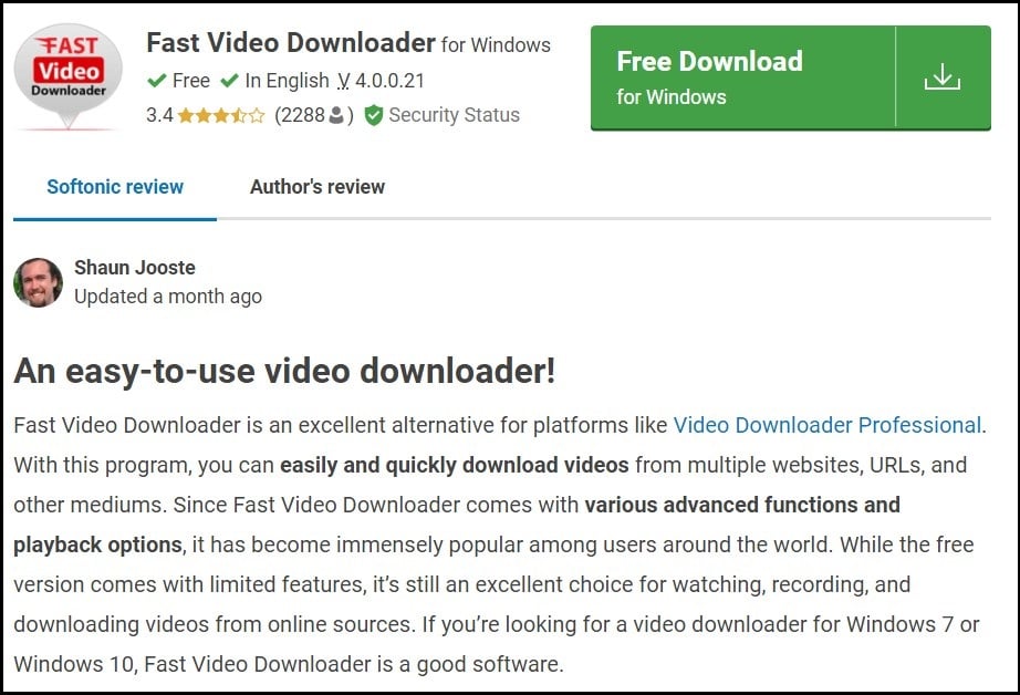 Fast Video Downloader one the Best YouTube Video Downloaders