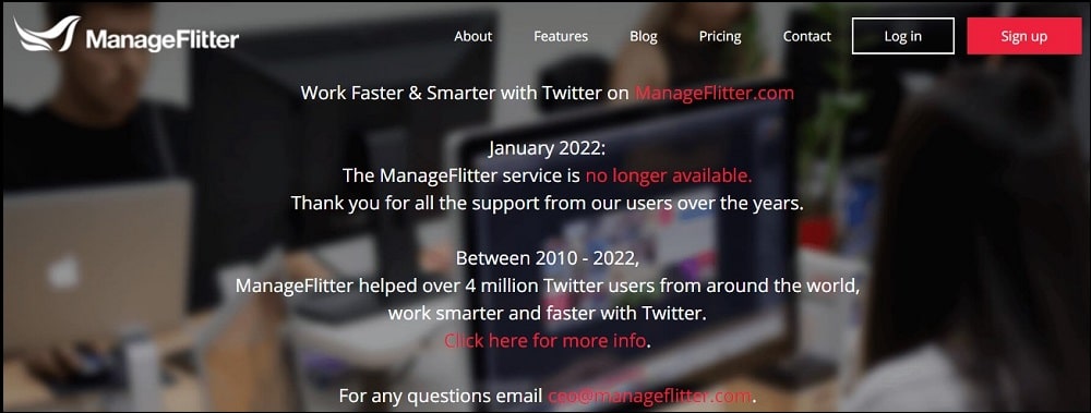 ManageFlitter is Twitter Unfollow Tools
