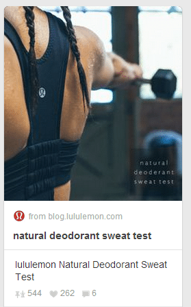 Deoderant Sweat Lululemon