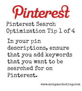 Pinterest Tip for Search Optimization