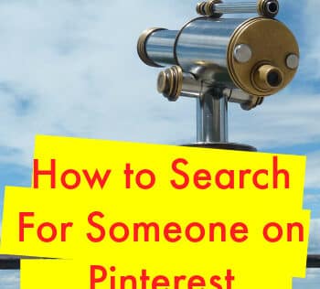 Searching For Someone on Pinterest