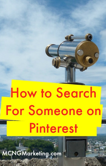 Searching For Someone on Pinterest