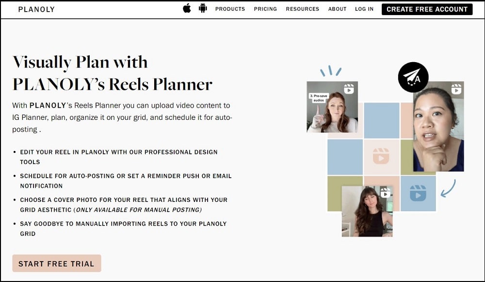 Planoly Homepage