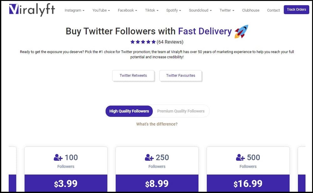 Viralyft Buy Twitter Price