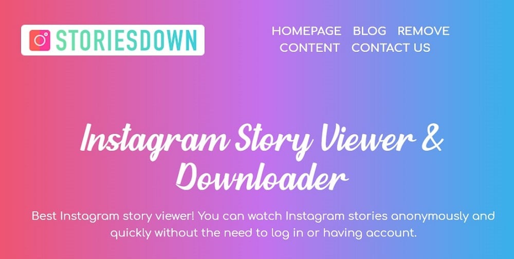 Storiesdown overview