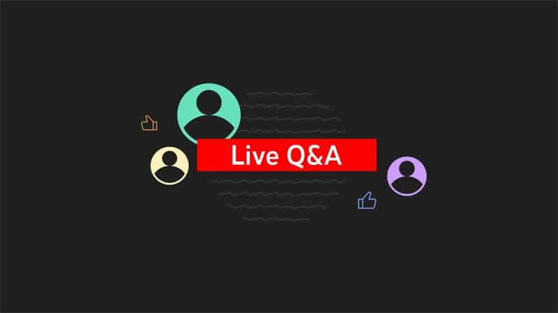 Do live Q&A sessions