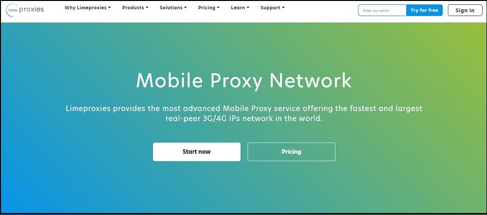 Limeproxies for Mobile Proxies Overview