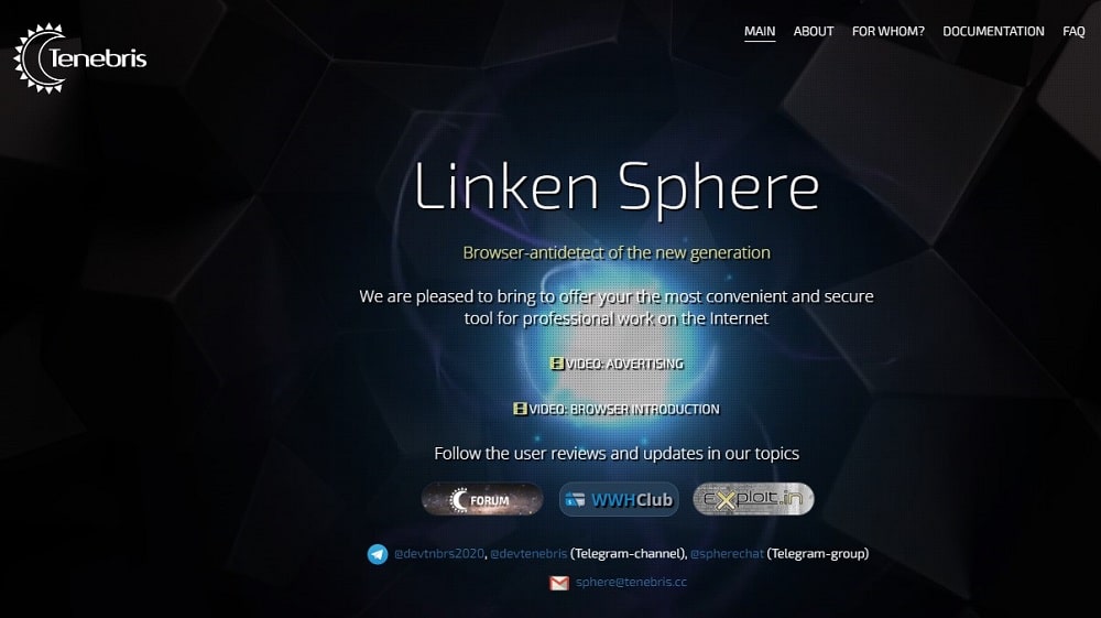 Linken Sphere for Virtual Profile Browsers